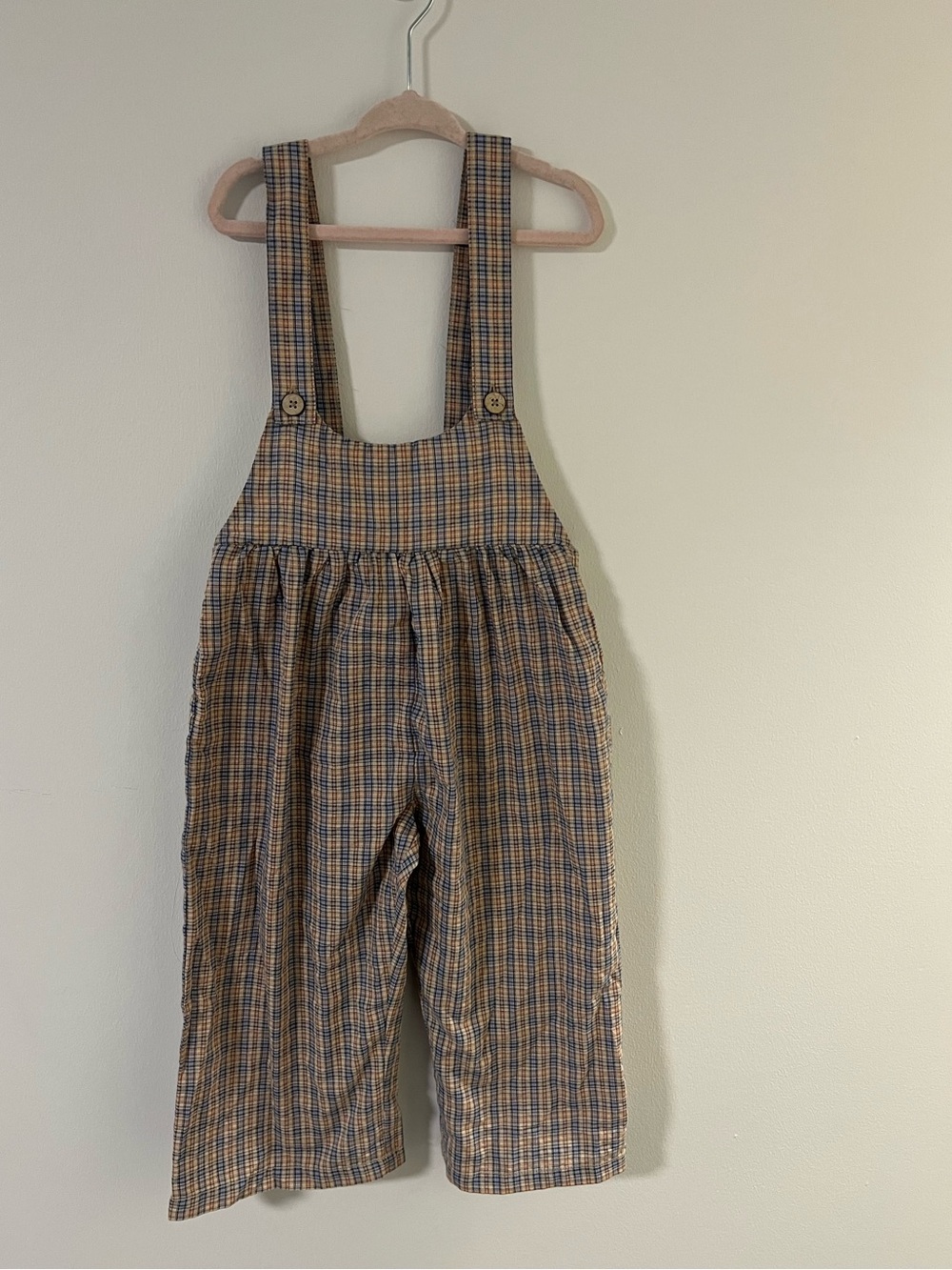 Zara Plaid Overall